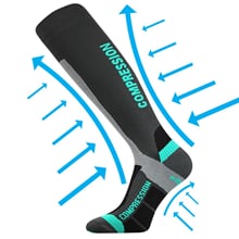 Kompresivní podkolenky VoXX SIGNAL tmavě šedá