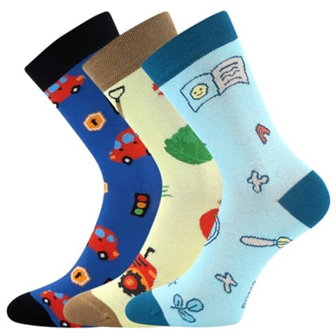 Dětské ponožky KAITO s obrázky mix A - kluk