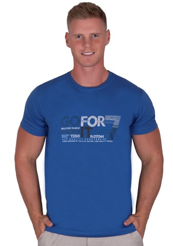 Pánské tričko 329 TDS modrá XL