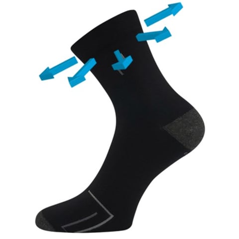 Pánské zdravotní ponožky LONKA BROGER 01 černá