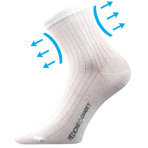 Zdravotní ponožky DEMEDIK bílá