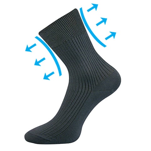 Ponožky VIKTOR tmavě šedá 41-42 (27-28)