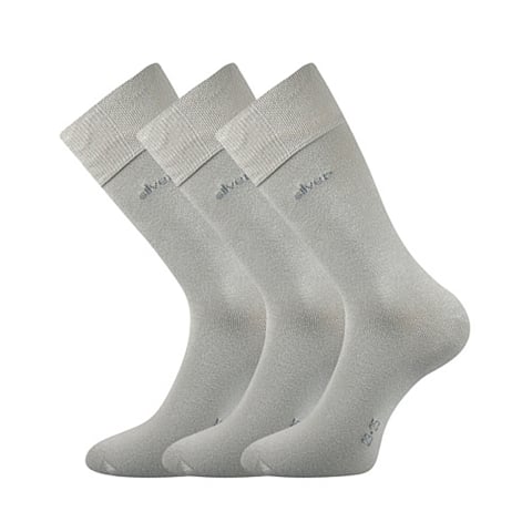 Společenské ponožky Lonka DESILVE světle šedá 47-50 (32-34)