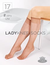 Punčochové podkolenky LADY KNEE SOCKS 17 DEN / 2 páry