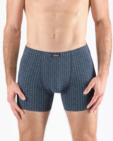 Pánské boxerky s delší nohavičkou nadměrné GINO 74174P petrolejová aqua XXL/3XL