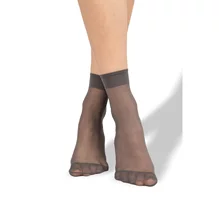 Punčochové ponožky NYLON SOCKS 20 DEN / 2 páry fumo