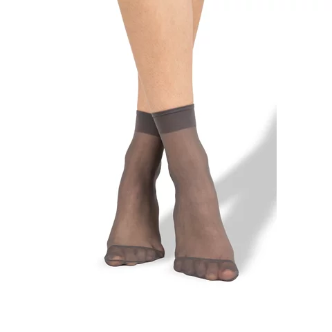 Punčochové ponožky NYLON SOCKS 20 DEN / 2 páry fumo