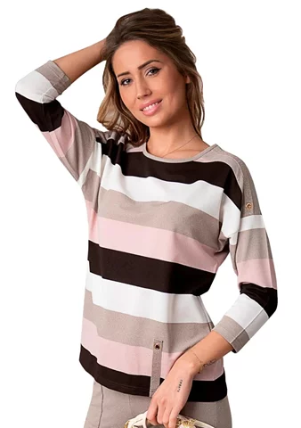 Dámská halenka 1068/40 HAJDAN choco (brown) M