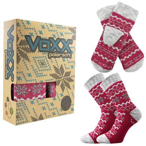 Ponožky VoXX TRONDELAG set magenta 39-42 (26-28)