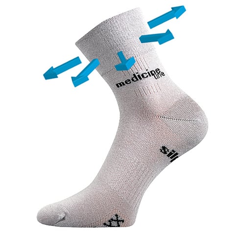 Zdravotní ponožky VoXX MISSION světle šedá 35-38 (23-25)