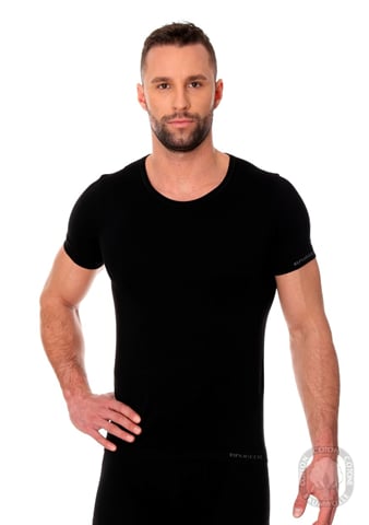 Pánské tričko Cotton SS00990 BRUBECK černá XL
