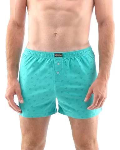 Pánské volné trenky GINO 75185P peprmint šalvěj S/M