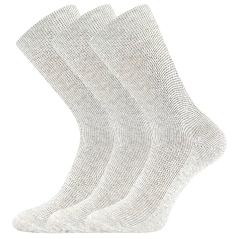Bavlněné ponožky Lonka HALIK světle šedá 46-48 (31-32)