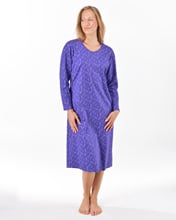 Dámská noční košilka dlouhý rukáv GINA 19173P