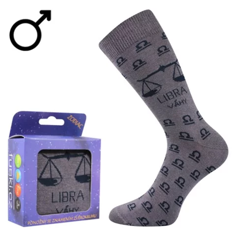 Ponožky se znamením - ZODIAC VÁHY pánské