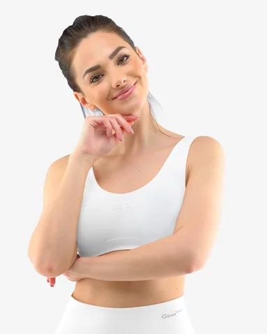 Dámská podprsenka se širokými ramínky GINA 07011P bílá XL/XXL