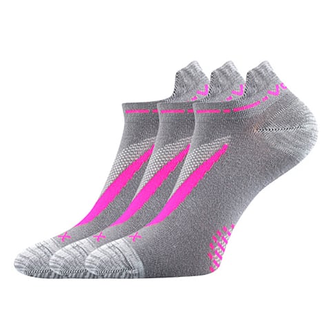Ponožky VoXX REX 10 šedá-růžová 35-38 (23-25)