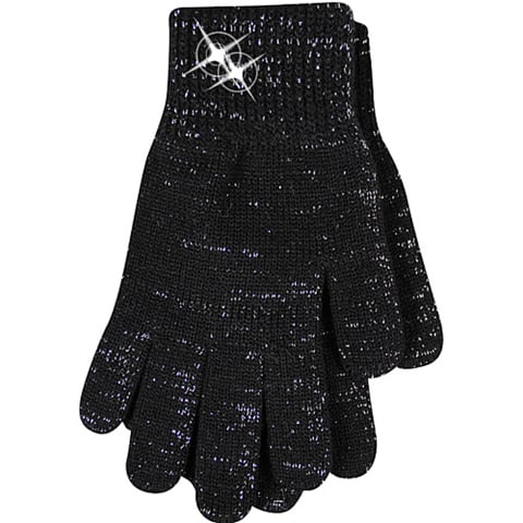 Dámské rukavice VIVARO černá/stříbná uni