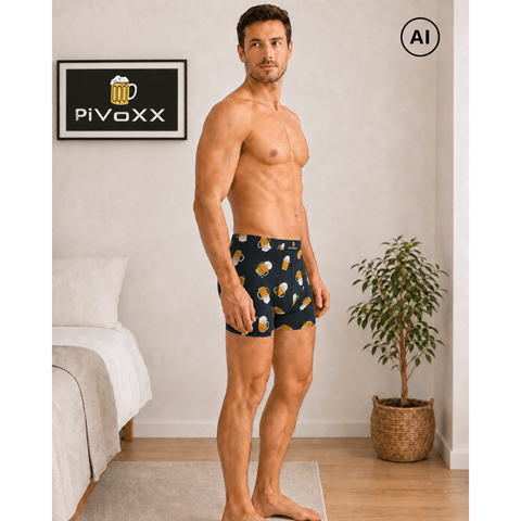 Pánské boxerky Kevin PiVoXX pivo půllitry pivo 3XL
