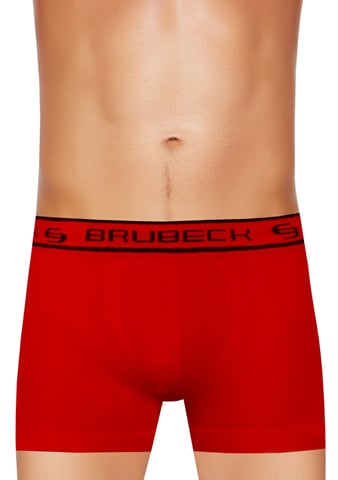 Pánské boxerky BX10050A BRUBECK bavlna červená M