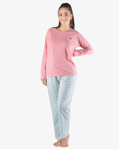 Dámské pyžamo dlouhé GINA 19151P