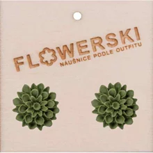Náušnice - FLOWERSKI GREECE OLIVE