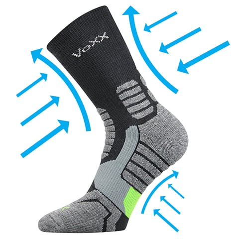 Kompresní ponožky VoXX RONIN tmavě šedá 43-46 (29-31)