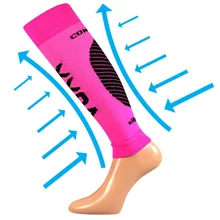 Bandáž VoXX PROTECT LÝTKO neon růžová