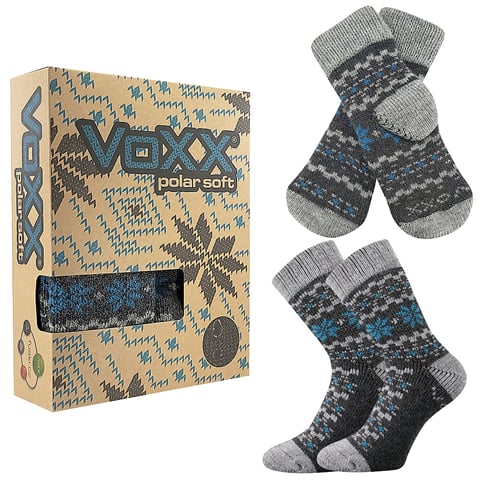 Ponožky VoXX TRONDELAG set antracit melé 35-38 (23-25)