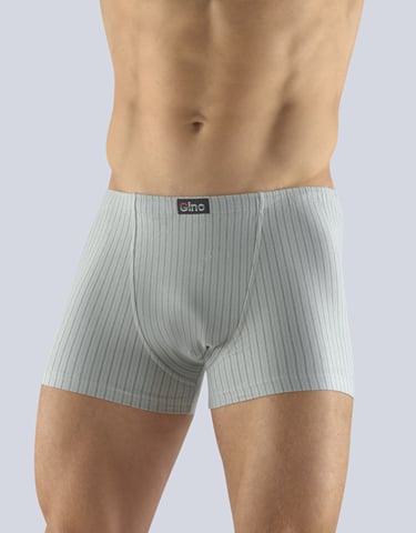 Pánské boxerky s kratší nohavičkou GINO 73097P sv. šedá šedá M/L