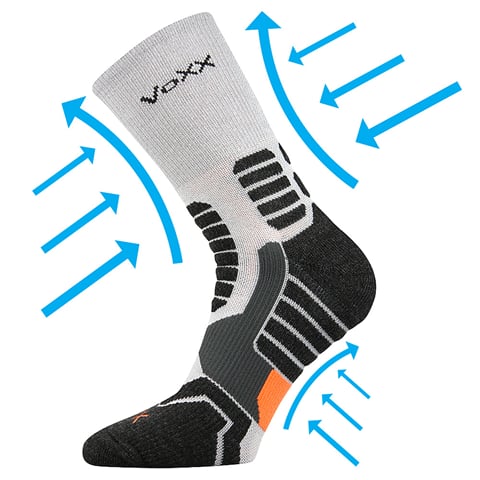 Kompresní ponožky VoXX RONIN světle šedá 35-38 (23-25)