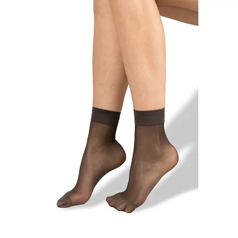 Punčochové ponožky LADY SOCKS 17 DEN / 2 páry fumo