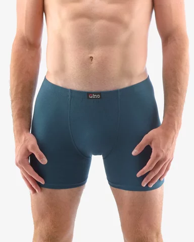 Pánské boxerky s delší nohavičkou GINO 74086P petrolejová XXL/3XL