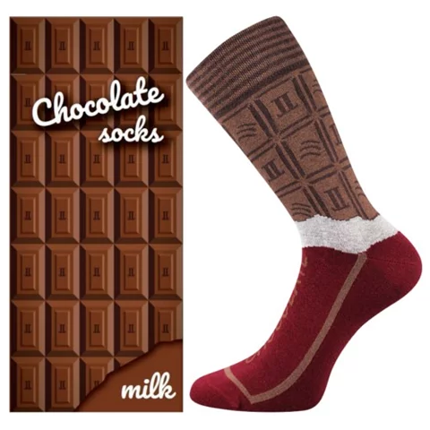 Dárková krabička ponožek Lonka CHOCOLATE milk dámské