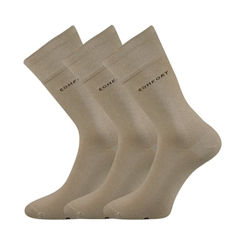 Bavlněné ponožky COMFORT béžová 43-46 (29-31)