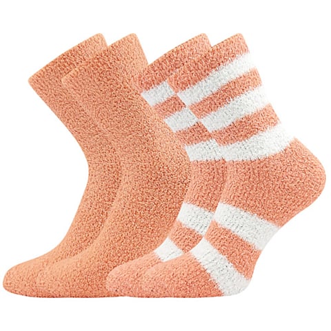 Ponožky 37581 - SVĚTLANA korálová 35-41 (23-27)