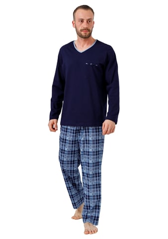 Pánské pyžamo Leon 993 HOTBERG granát (modrá) XXL