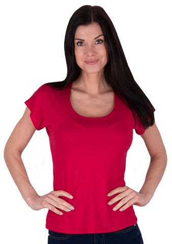 Dámské tričko Inea 2023 BABELL červená tmavá L