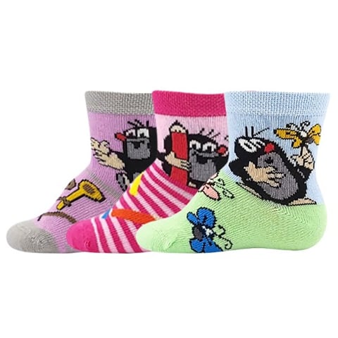 Ponožky KRTEČEK mix 1 holka