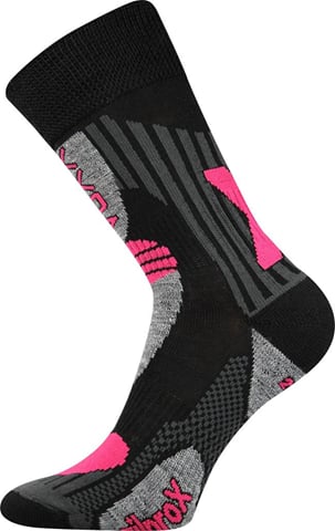 Teplé ponožky VoXX VISION černá-magenta 39-42 (26-28)