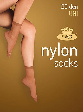 Punčochové ponožky NYLON SOCKS 20 DEN / 2 páry