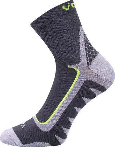 Ponožky VoXX KRYPTOX tmavě šedá-žlutá 35-38 (23-25)