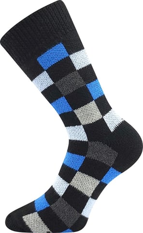 Spací ponožky - KOSTKY kostky 01 43-46 (29-31)