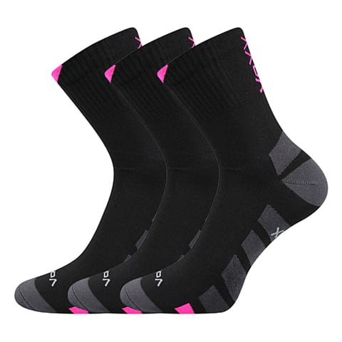 Ponožky VoXX GASTL černá s růžovou 35-38 (23-25)