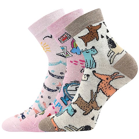 Dětské ponožky DEDOTIK mix holka 35-38 (23-25)
