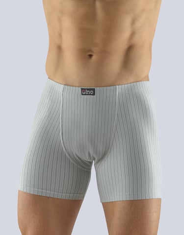 Pánské boxerky s delší nohavičkou GINO 74124P sv. šedá šedá M/L