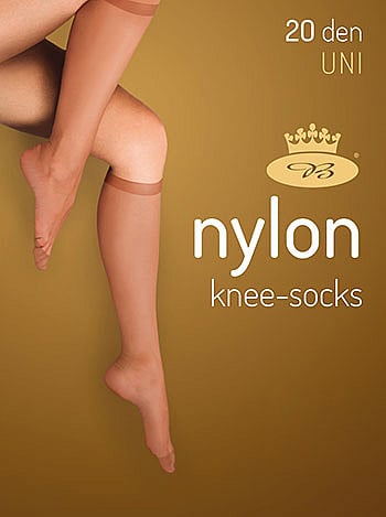 Punčochové podkolenky NYLON KNEE SOCKS 5 párů