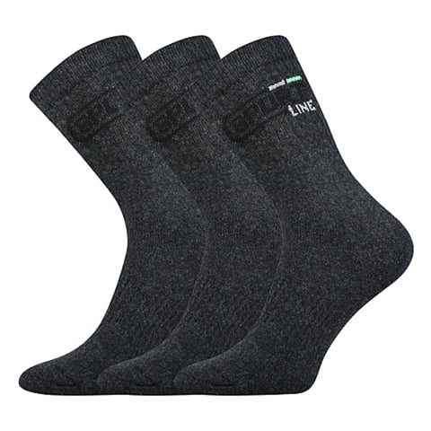 Ponožky SPOT 3pack tmavě šedá 39-42 (26-28)