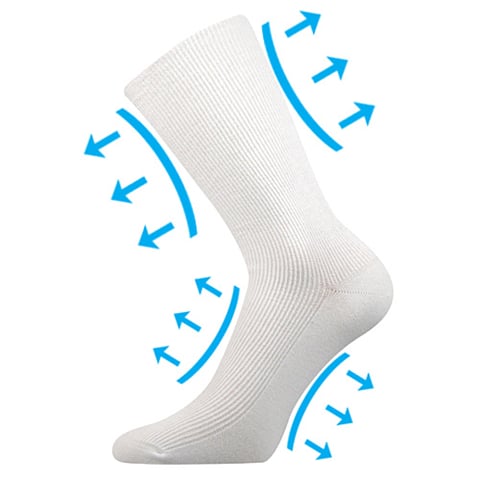 Extra roztažné ponožky OREGAN bílá 35-38 (23-25)