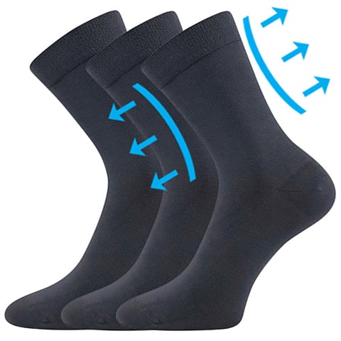 Ponožky Lonka DRMEDIK tmavě šedá 35-38 (23-25)